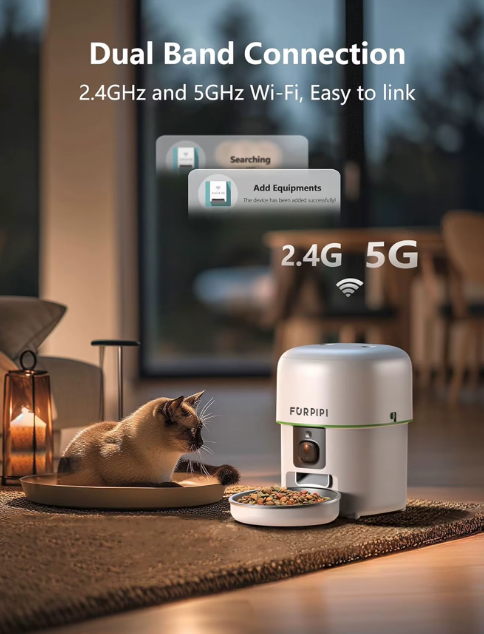 PetGuard 5G - Smart Cat Feeder with HD 1080P Camera